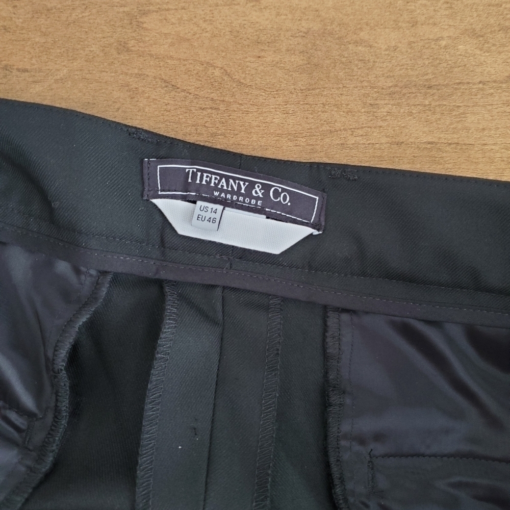 Tiffany and co womens black trousers. Size 14. EUC 28" inseam - Picture 2 of 10